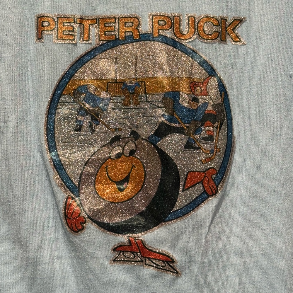 Peter Puck Iron on T-Shirt
